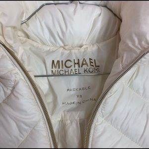 Michael Kors White Puffer Jacket